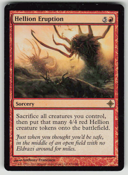 2010 Rise of the Eldrazi 151 Hellion Eruption