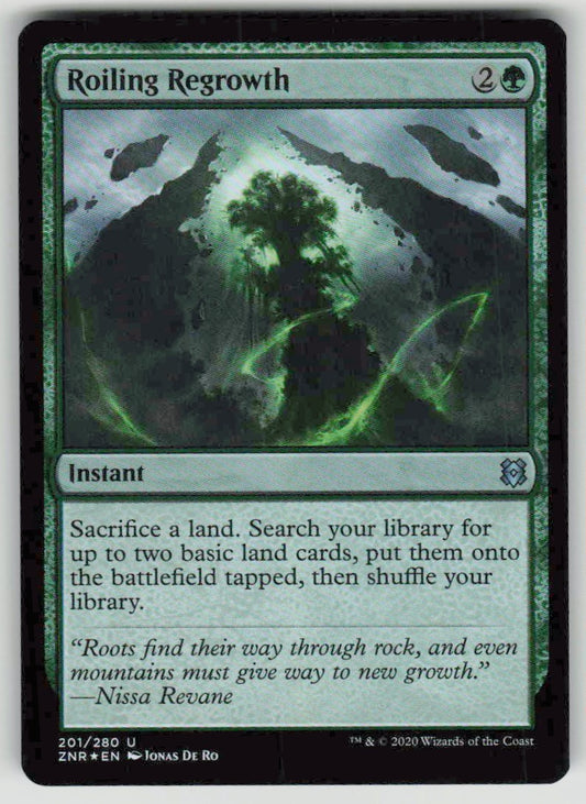 2020 Zendikar Rising 201 Roiling Regrowth