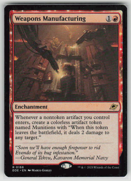 2025 Edge of Eternities 168 Weapons Manufacturing