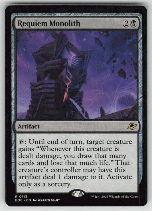 2025 Edge of Eternities 113 Requiem Monolith