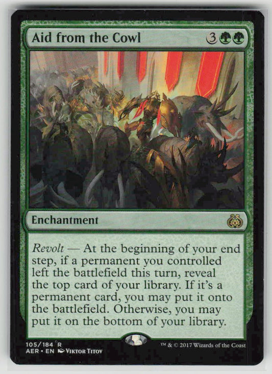 2017 Aether Revolt 105 Aid from the Cowl
