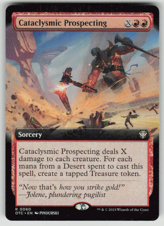 2024 Outlaws of Thunder Junction Commander 60 Cataclysmic Prospecting