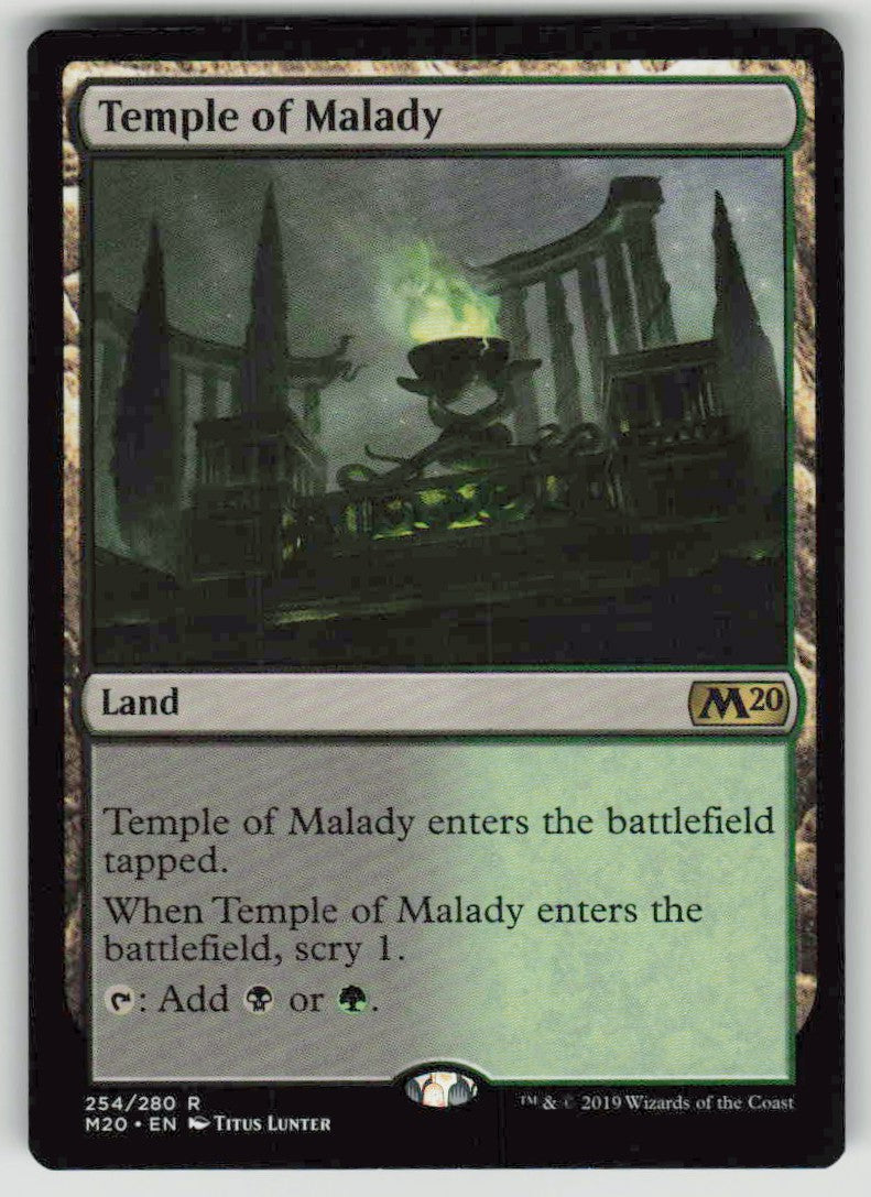 2019 Core Set 2020 254 Temple of Malady