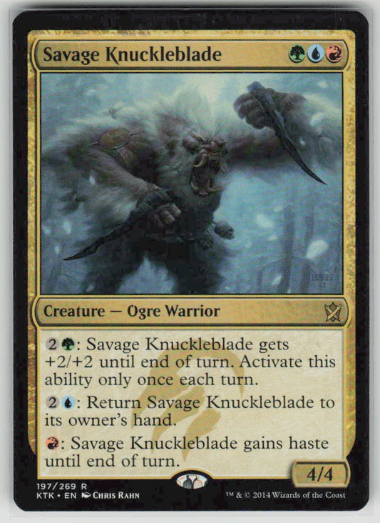 2014 Khans of Tarkir 197 Savage Knuckleblade