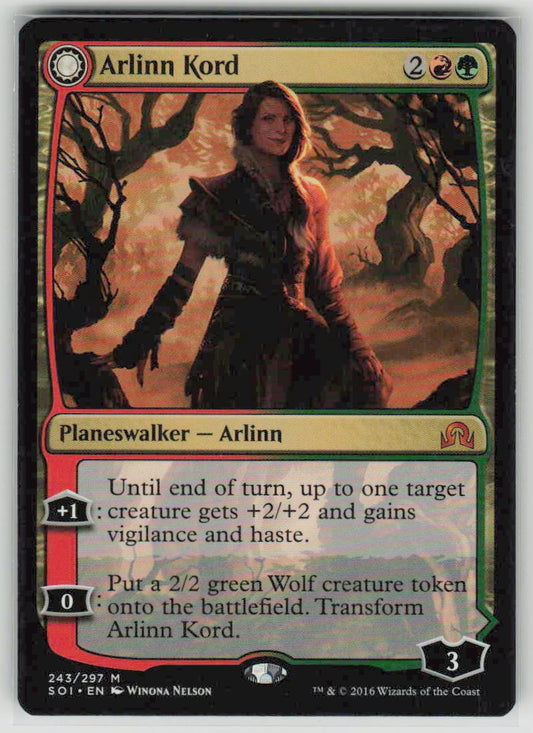 2016 Shadows over Innistrad 243 Arlinn Kord // Arlinn, Embraced by the Moon