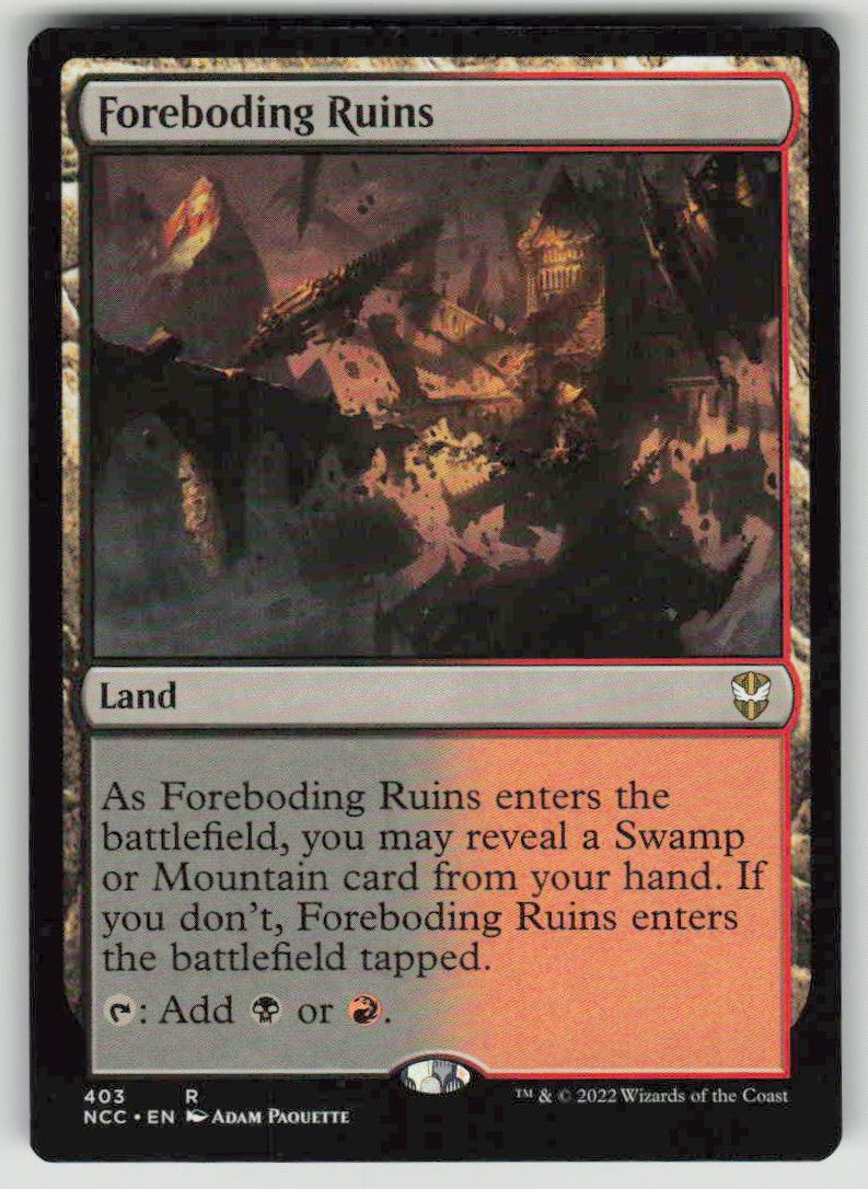 2022 New Capenna Commander 403 Foreboding Ruins