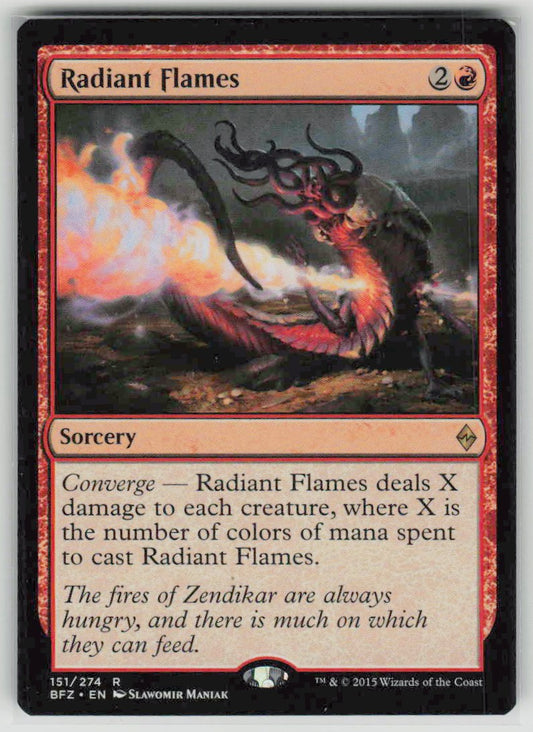 2015 Battle for Zendikar Promos 151 Radiant Flames