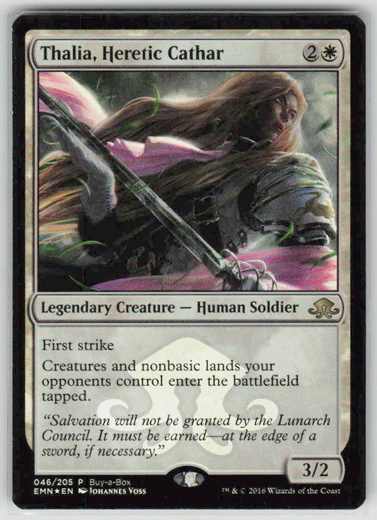 2016 Eldritch Moon Promos 46 Thalia, Heretic Cathar