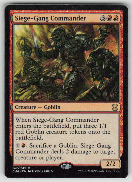 2016 Eternal Masters 147 Siege-Gang Commander