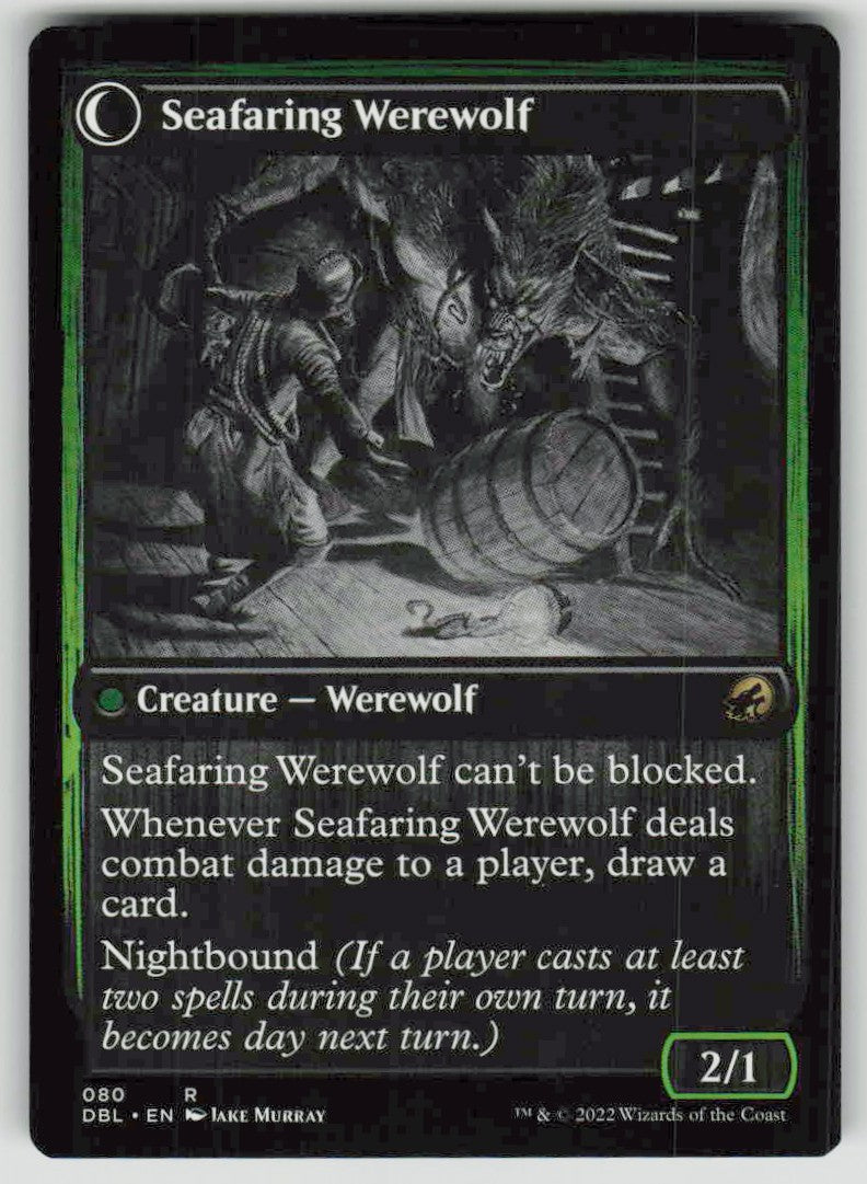 2022 Innistrad: Double Feature 80 Suspicious Stowaway // Seafaring Werewolf
