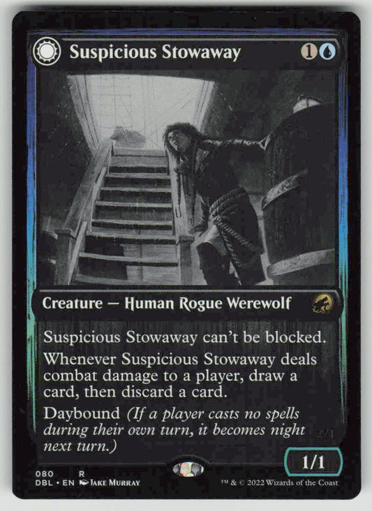 2022 Innistrad: Double Feature 80 Suspicious Stowaway // Seafaring Werewolf