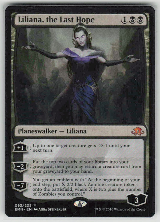 2016 Eldritch Moon 93 Liliana, the Last Hope