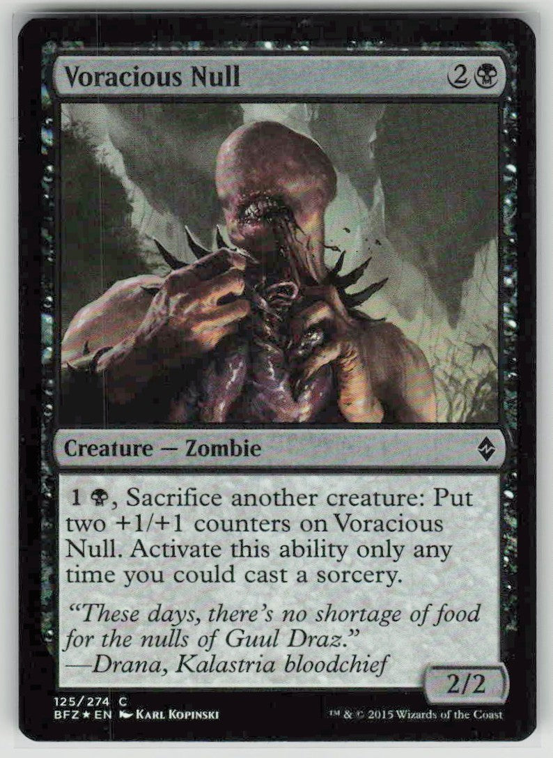 2015 Battle for Zendikar 125 Voracious Null