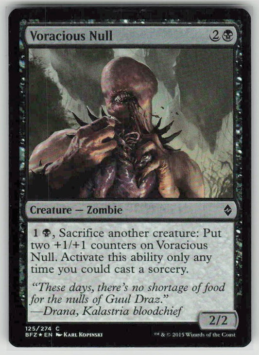 2015 Battle for Zendikar 125 Voracious Null