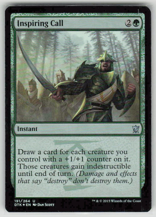 2015 Dragons of Tarkir 191 Inspiring Call