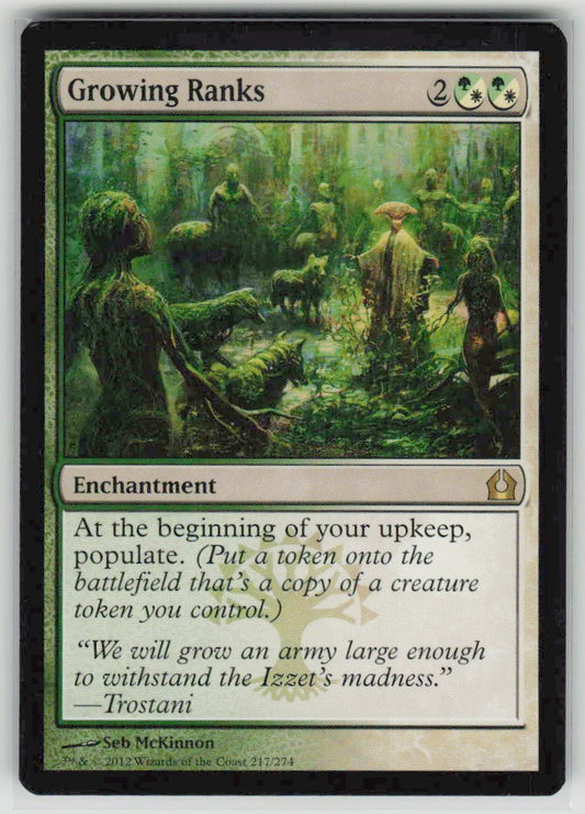 2012 Return to Ravnica 217 Growing Ranks