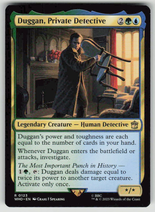 2023 Doctor Who 123 Duggan, Private Detective