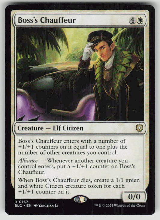 2024 Bloomburrow Commander 137 Boss's Chauffeur