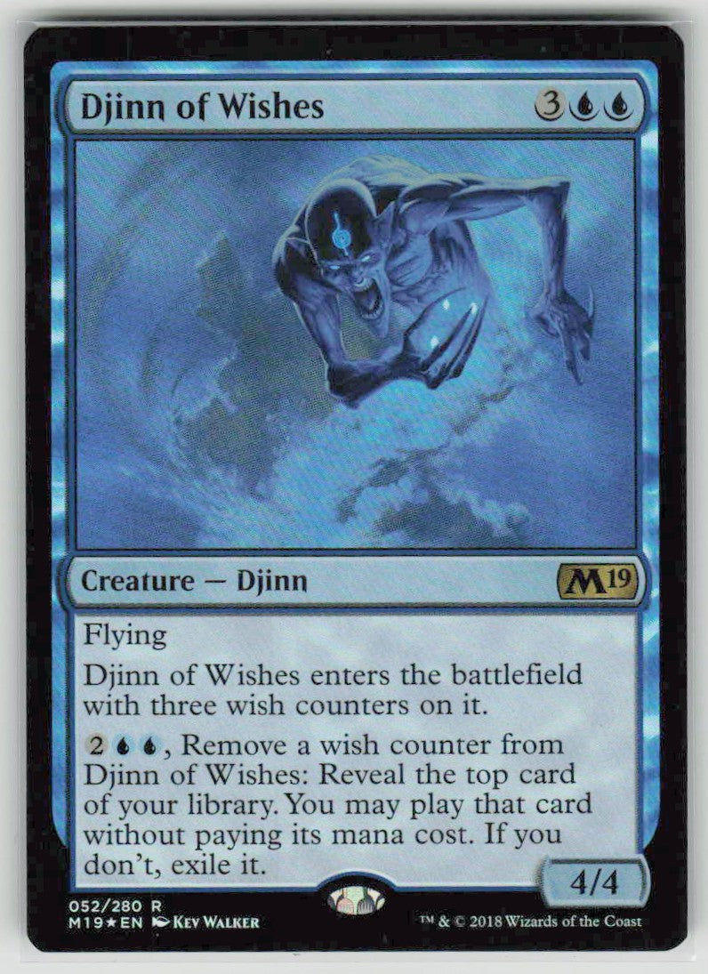 2018 Core Set 2019 52 Djinn of Wishes