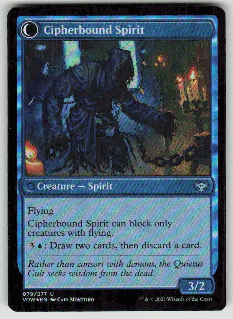 2021 Innistrad: Crimson Vow 79 Soulcipher Board // Cipherbound Spirit