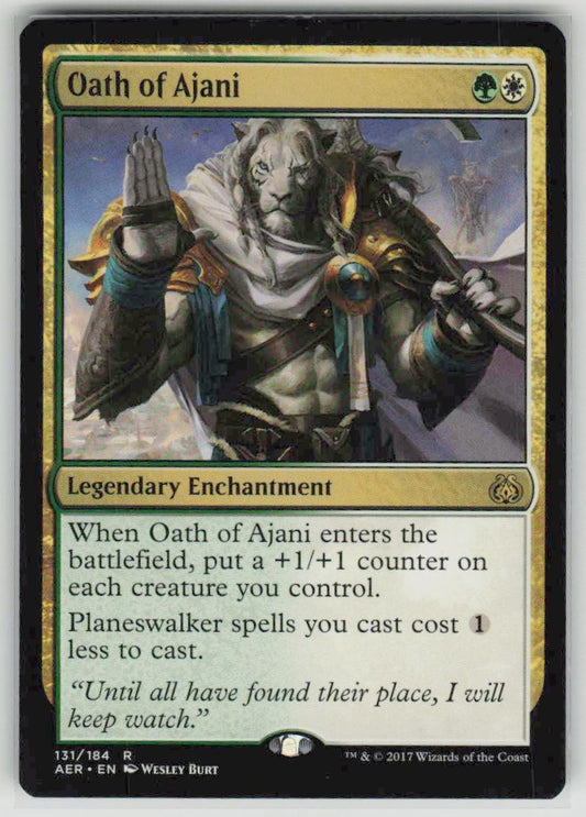 2017 Aether Revolt 131 Oath of Ajani
