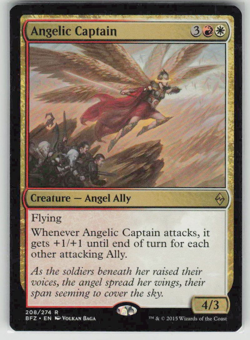 2015 Battle for Zendikar 208 Angelic Captain