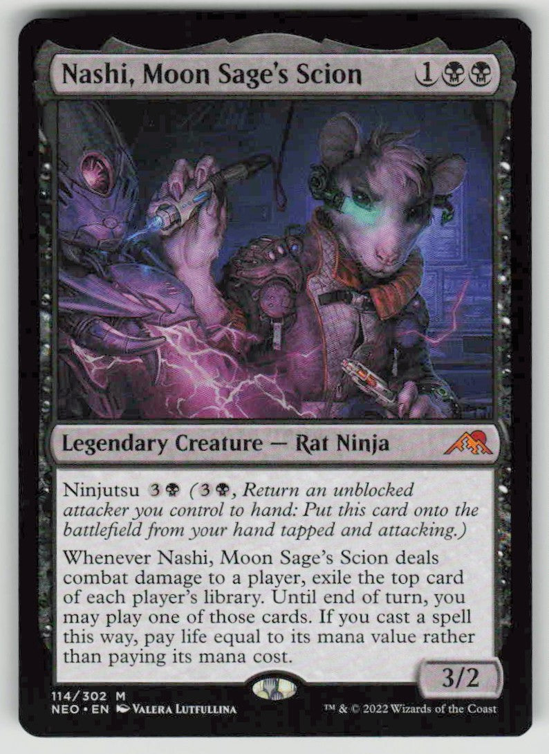 2022 Kamigawa: Neon Dynasty 114 Nashi, Moon Sage's Scion