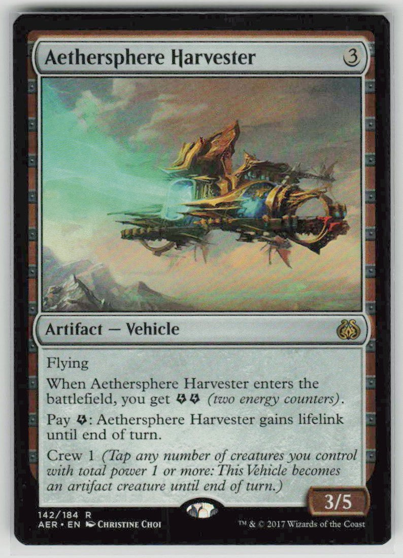 2017 Aether Revolt 142 Aethersphere Harvester