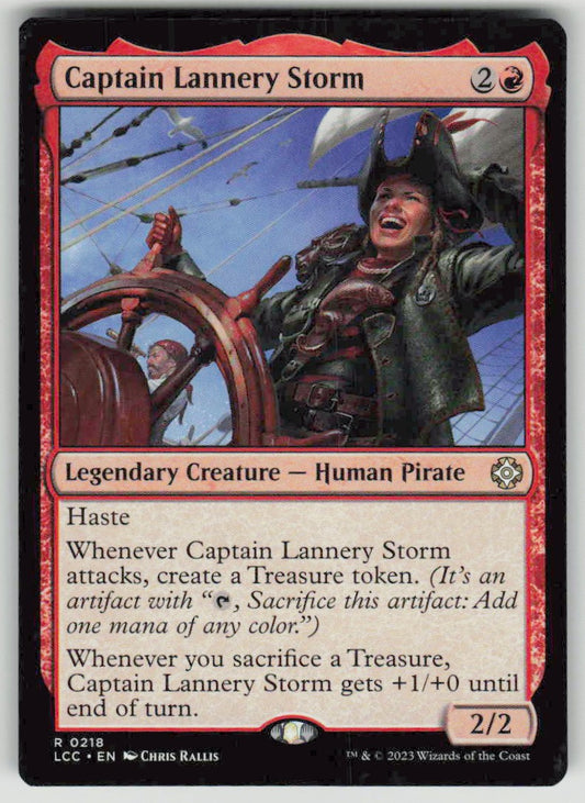 2023 The Lost Caverns of Ixalan Commander 218 Captain Lannery Storm