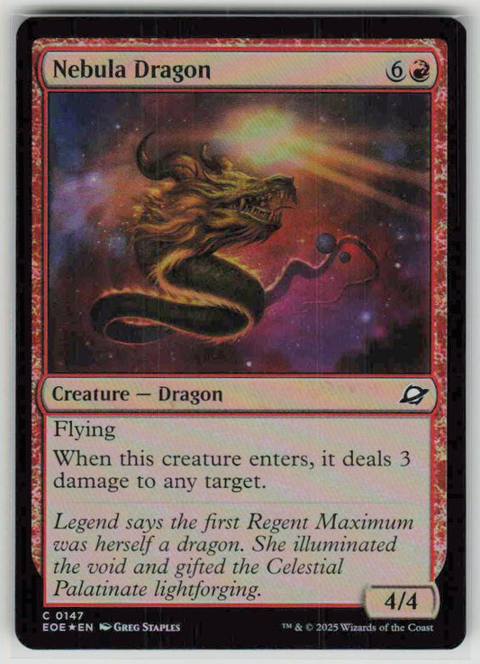 2025 Edge of Eternities 147 Nebula Dragon
