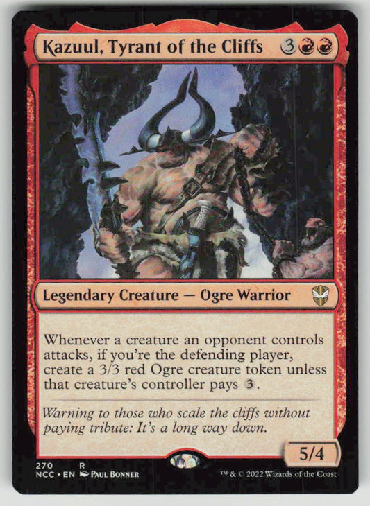 2022 New Capenna Commander 270 Kazuul, Tyrant of the Cliffs