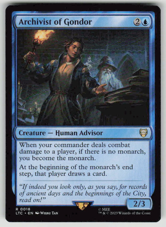 2023 Tales of Middle-earth Commander 18 Archivist of Gondor