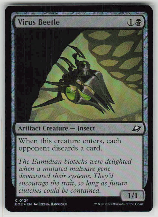 2025 Edge of Eternities 124 Virus Beetle