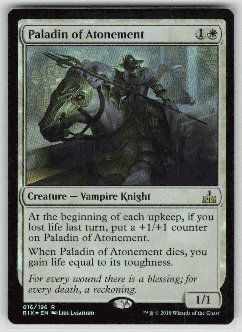 2018 Rivals of Ixalan 16 Paladin of Atonement