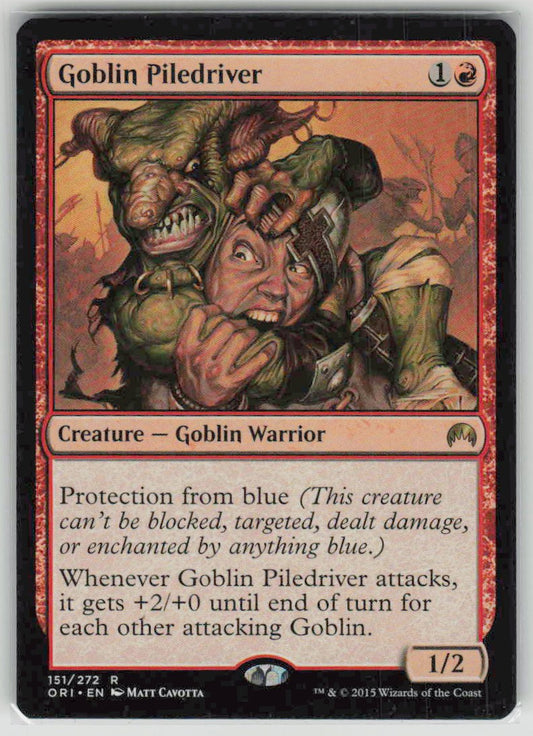 2015 Magic Origins 151 Goblin Piledriver