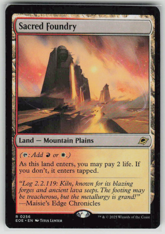 2025 Edge of Eternities 256 Sacred Foundry