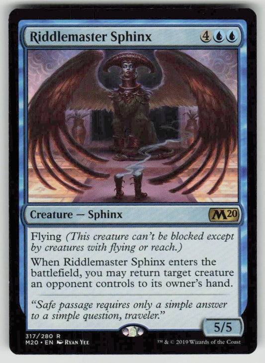 2019 Core Set 2020 317 Riddlemaster Sphinx