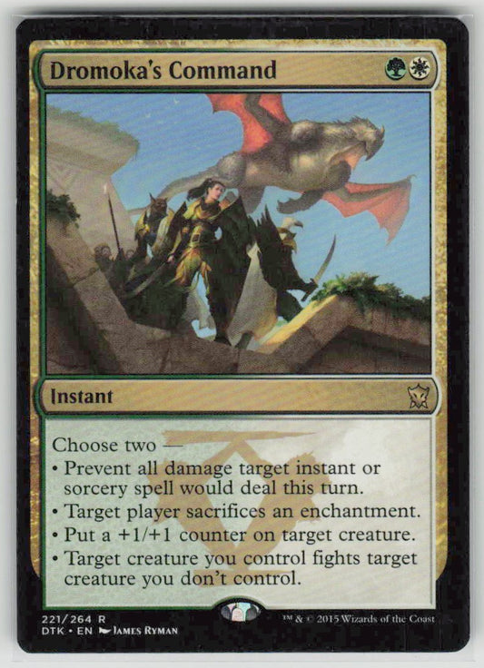 2015 Dragons of Tarkir 221 Dromoka's Command