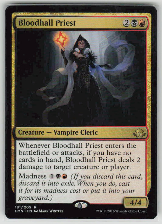 2016 Eldritch Moon 181 Bloodhall Priest