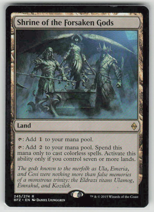2015 Battle for Zendikar 245 Shrine of the Forsaken Gods